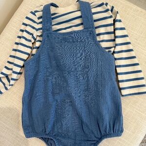 Baby Gap - Blue Striped Set